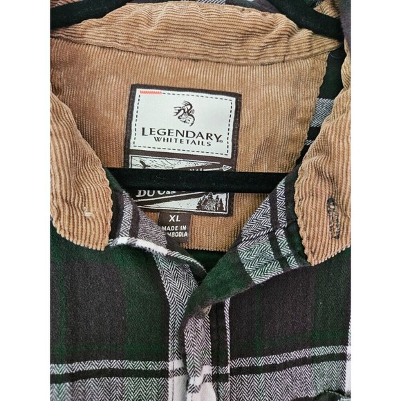 Legendary Whitetail The Original Buck Camp Button Down Men’s Plaid Shirt Size XL - Picture 4 of 11